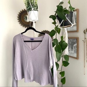 Aeropostale lavender thermal long sleeve